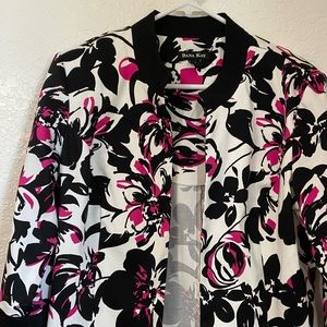 Ladies Dana Kay Black, Pink & White light jacket/shell